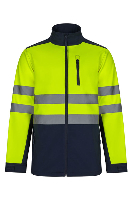 Giacca soft shell bicolore