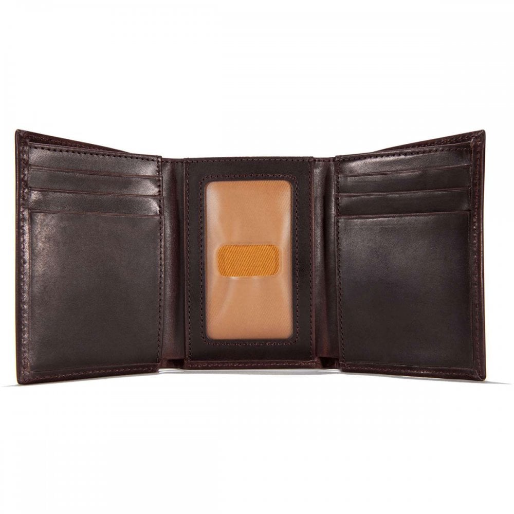 Portafoglio in pelle Carhartt DARK BROWN TRIFOLD