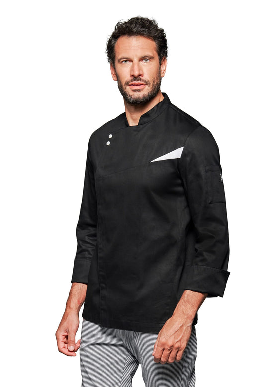 GIACCA CHEF SIGGI JAGO TRASPIRANTE NO STIRO - Nero