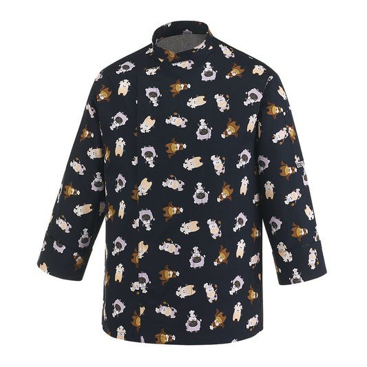 Giacca Puppies cuoco Unisex con bottoni a pressione e schiena traspirante in Air Plus EGOCHEF