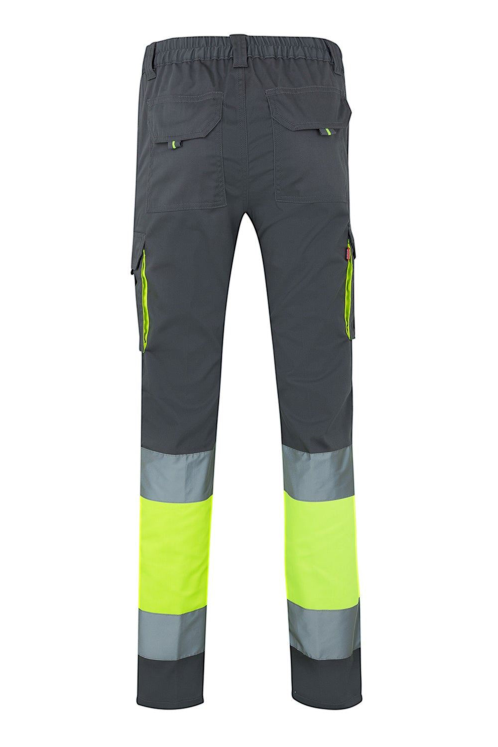 Pantaloni stretch bicolore multitasche