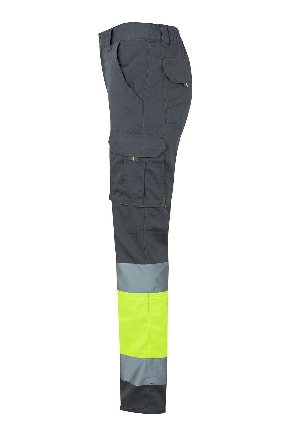 Pantaloni stretch bicolore multitasche