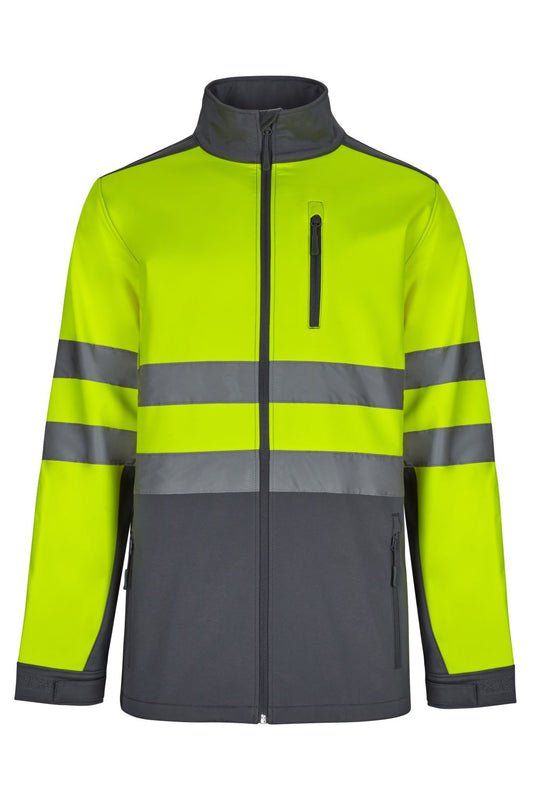 Giacca soft shell bicolore