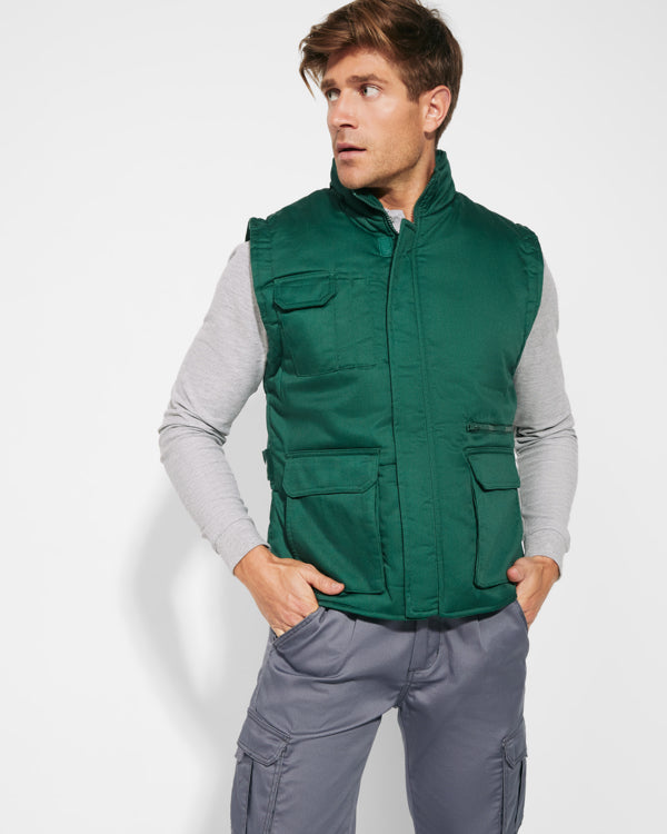 Gilet Imbottito Multitasca ALMANZOR Roly - Verde Bottiglia [1]