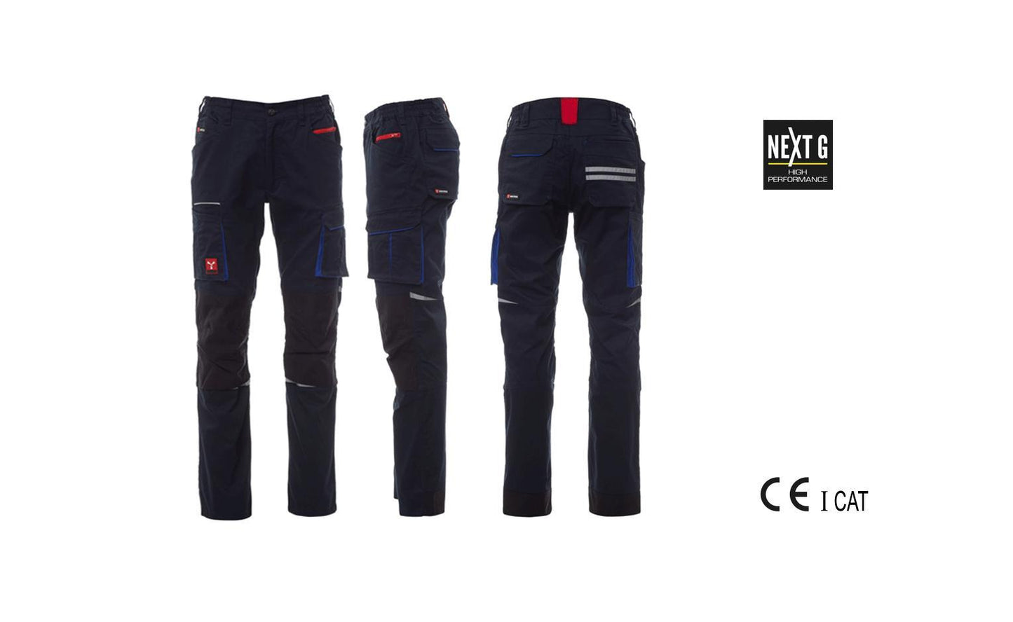 Pantalone PAYPER NEXT 400 Unisex Stretch - Blu Navy/Nero [1]