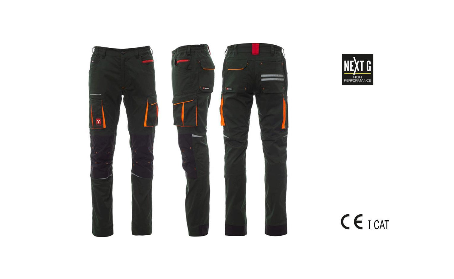 Pantalone PAYPER NEXT 400 Unisex Stretch - Verde/Nero [1]