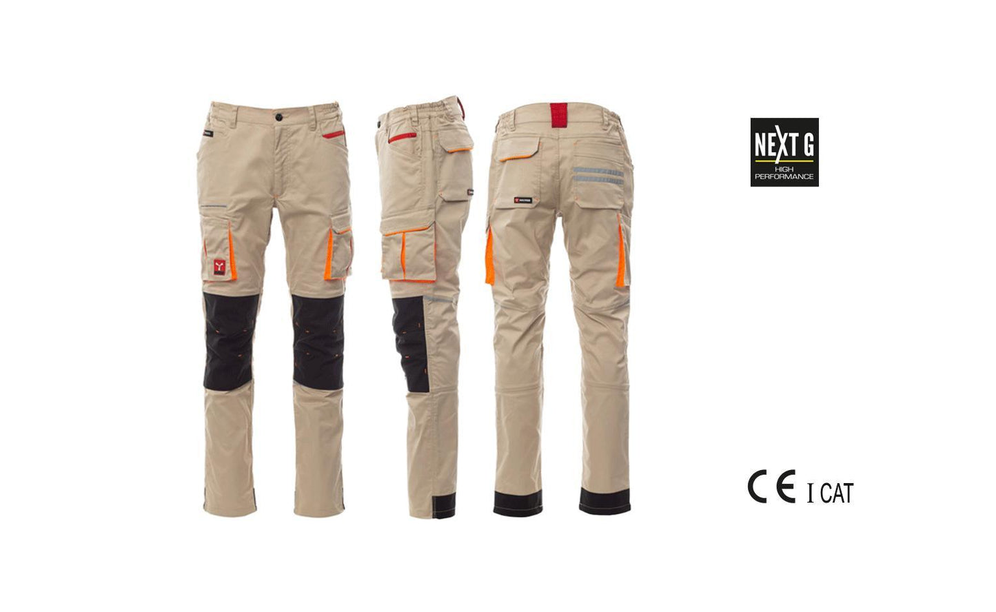 Pantalone PAYPER NEXT 400 Unisex Stretch - Kaki/Nero [1]
