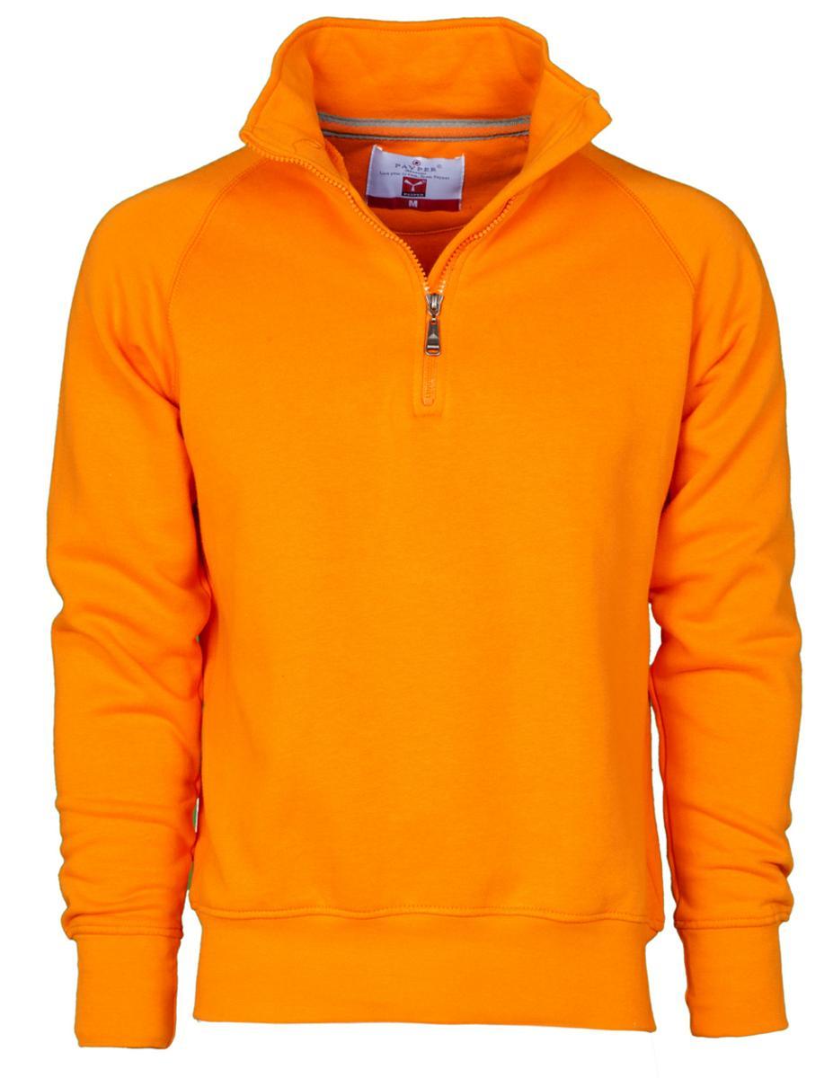 Felpa PAYPER MIAMI Mezza Zip 300 gr - Arancio [1]