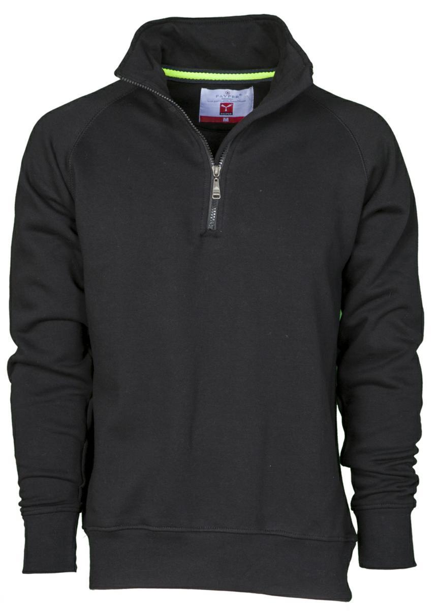 Felpa PAYPER MIAMI Mezza Zip 300 gr - Nero [1]