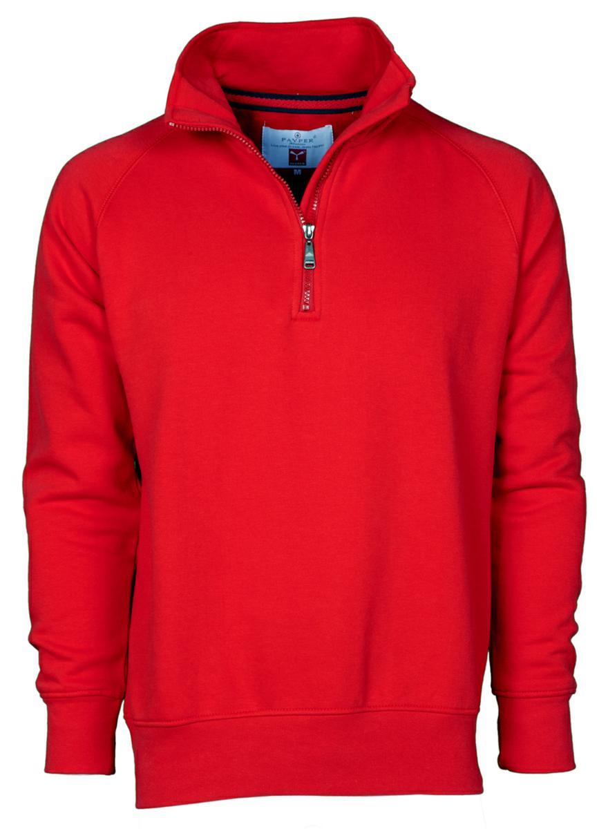 Felpa PAYPER MIAMI Mezza Zip 300 gr - Rosso [1]