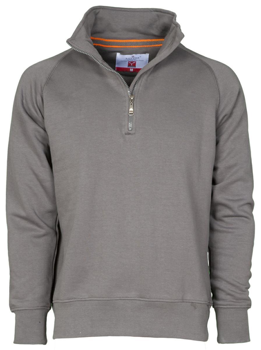 Felpa PAYPER MIAMI Mezza Zip 300 gr - Grigio Smoke [1]
