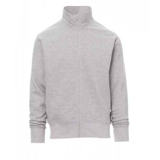 Felpa PAYPER HOUSTON Full Zip con Tasche a Filo - Grigio Melange [1]