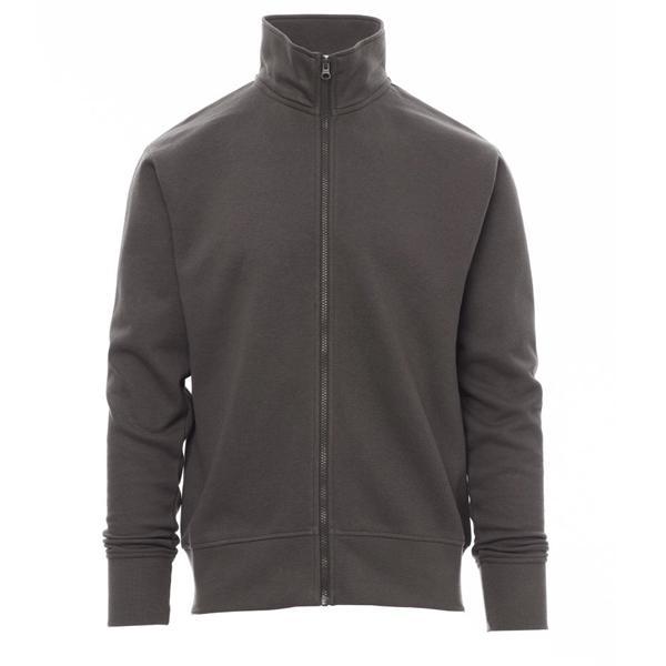 Felpa PAYPER HOUSTON Full Zip con Tasche a Filo - Grigio Smoke [1]