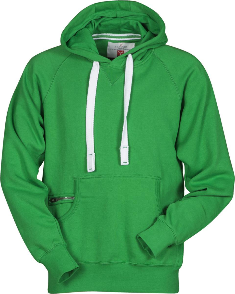 Felpa PAYPER ATLANTA PLUS Cappuccio e Tasconi - Jelly Green [1]