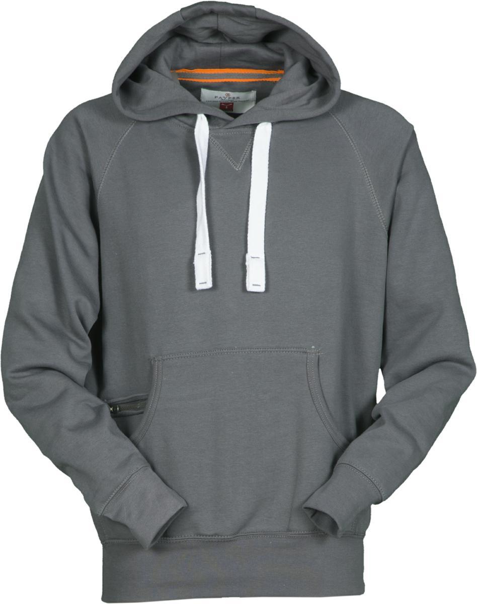 Felpa PAYPER ATLANTA PLUS Cappuccio e Tasconi - Grigio Smoke [1]
