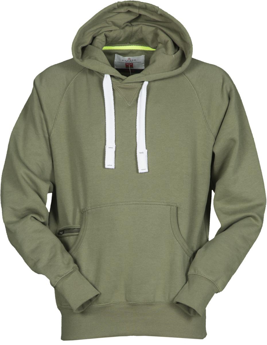 Felpa PAYPER ATLANTA PLUS Cappuccio e Tasconi - Verde Army [1]
