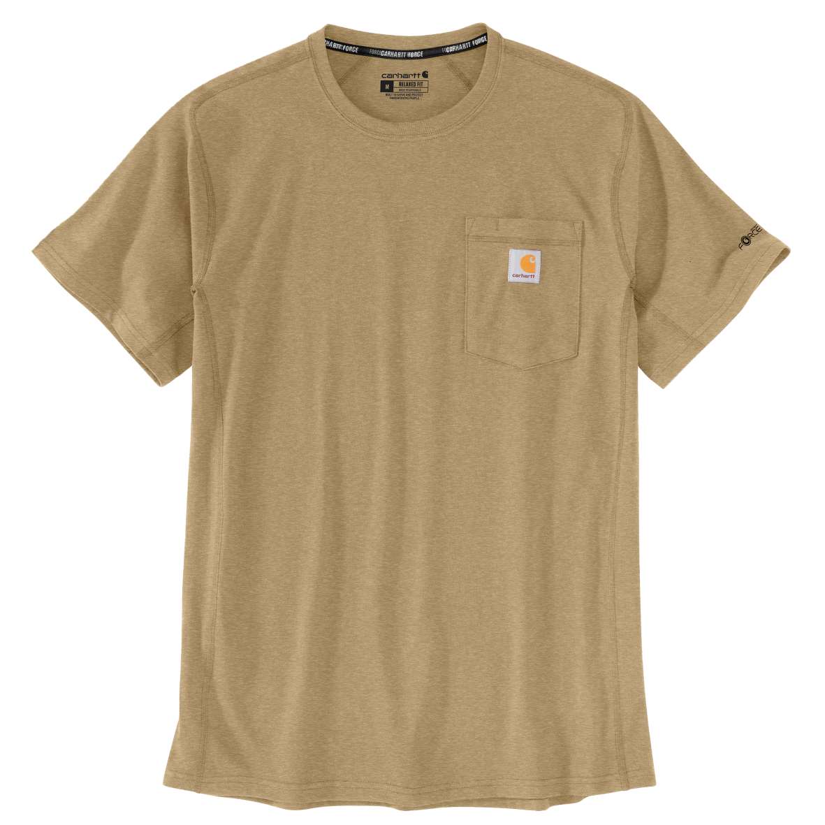 T-Shirt Uomo Carhartt Force™ - 106652 colore SANDSTONE HEATHER A59