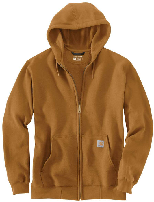 Felpa Uomo K122 FULL-ZIP colore CARHARTT BROWN