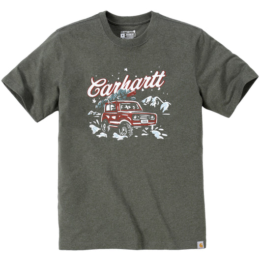 T-Shirt Uomo Carhartt  BASIL HEATHER - BRONCO WINTER NEW 26
