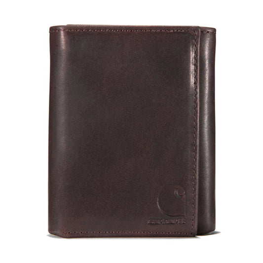 Portafoglio in pelle Carhartt DARK BROWN TRIFOLD