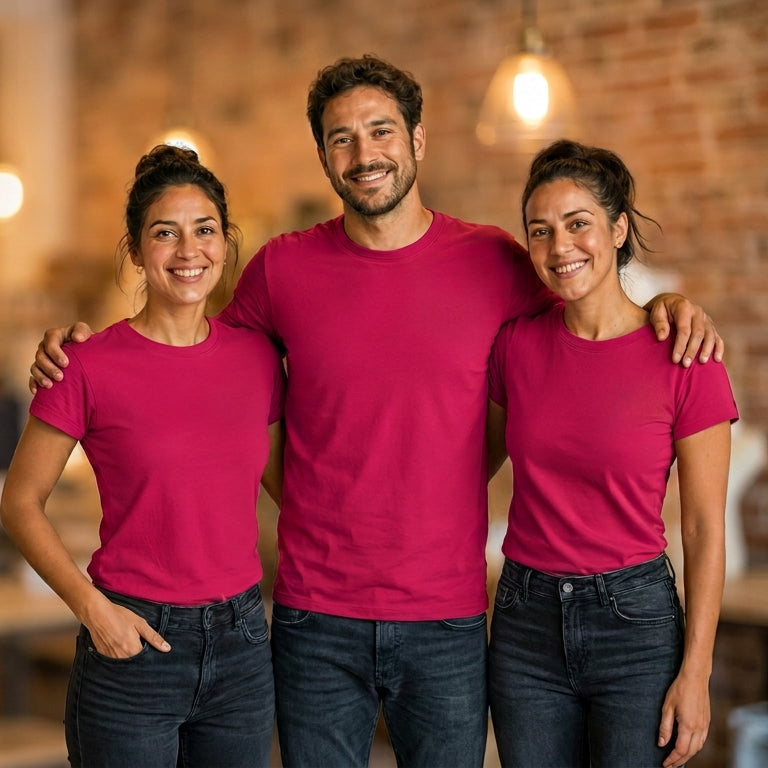 T-shirt Personalizzata 100% Cotone + Logo a Colori