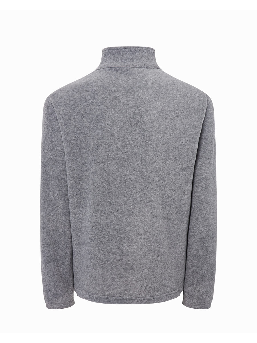 Micropile Unisex Mezza Zip - Grigio Melange [3]