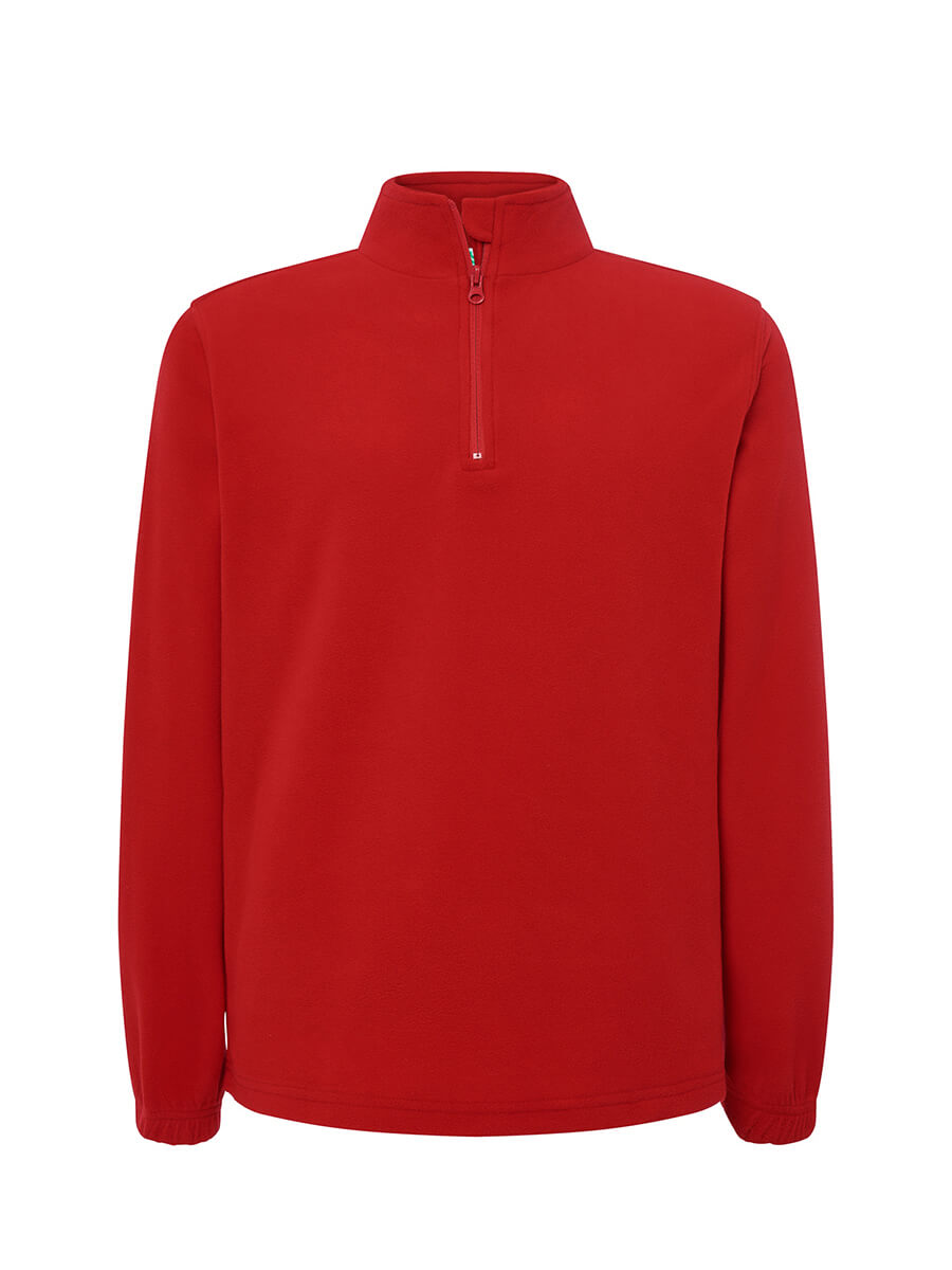 Micropile Unisex Mezza Zip - Rosso [1]