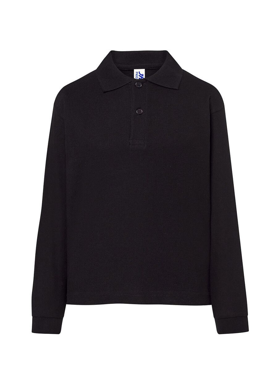 Polo Manica Lunga Bambino - Nero [1]