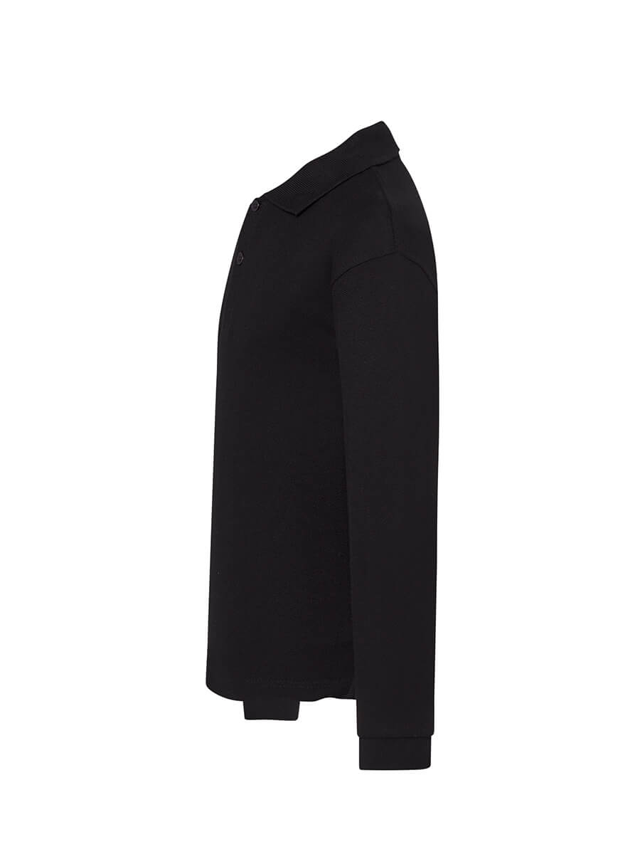 Polo Manica Lunga Bambino - Nero [2]