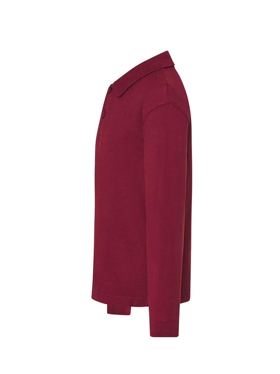 Polo Manica Lunga Bambino - Burgundy [2]