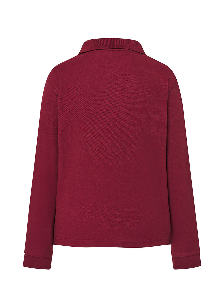 Polo Manica Lunga Bambino - Burgundy [3]