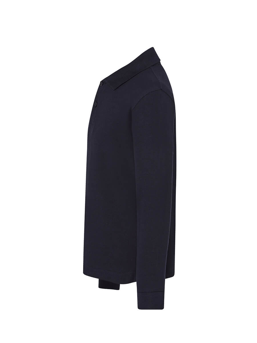Polo Manica Lunga Bambino - Blu Navy [2]