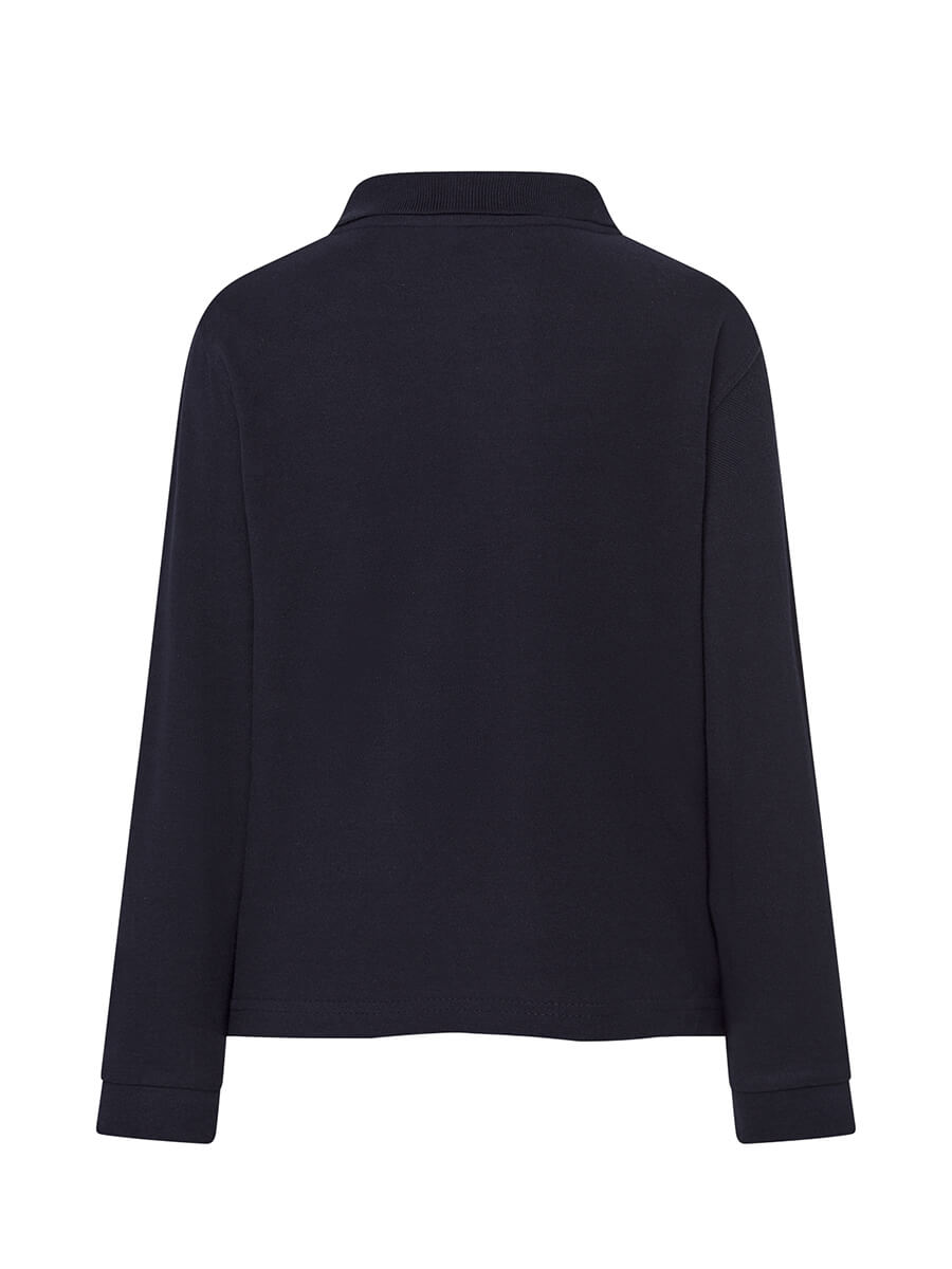 Polo Manica Lunga Bambino - Blu Navy [3]