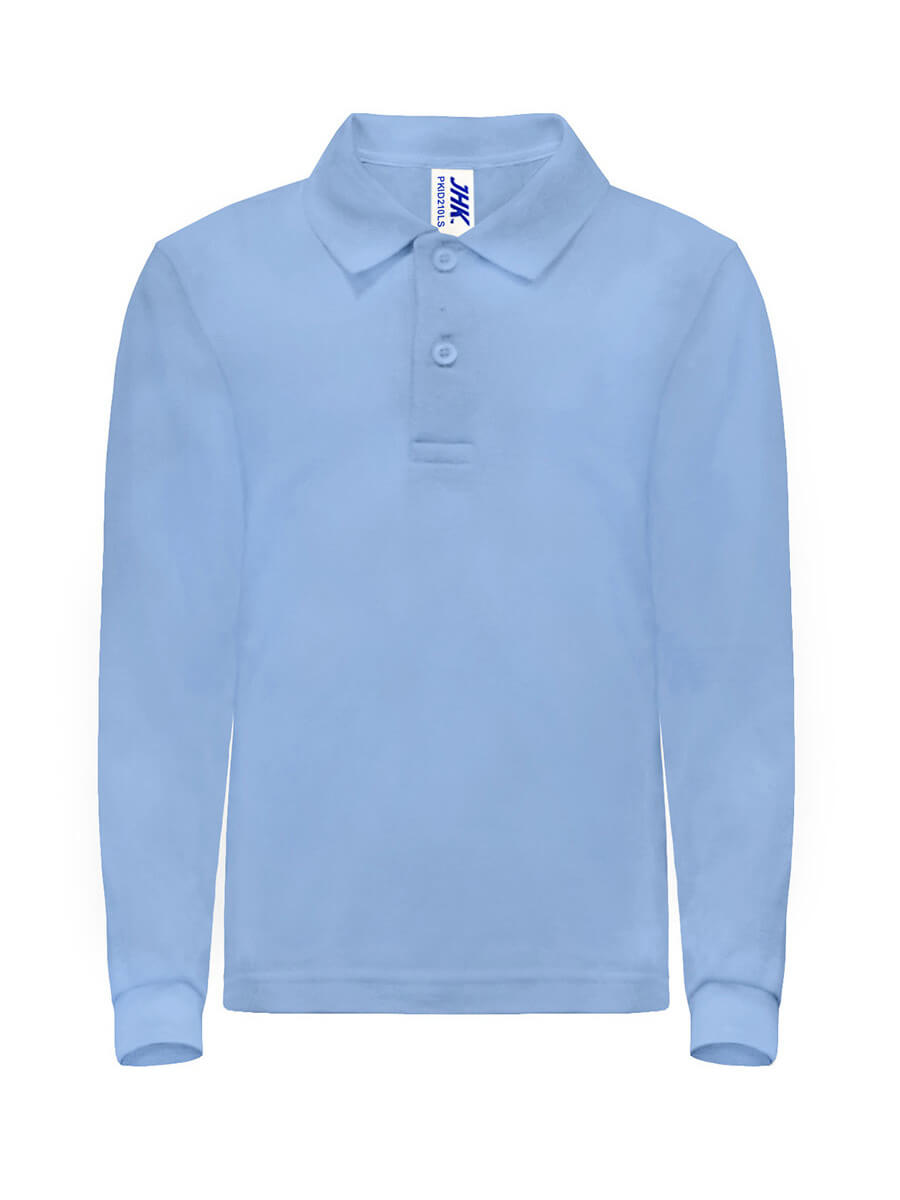 Polo Manica Lunga Bambino - Celeste [1]