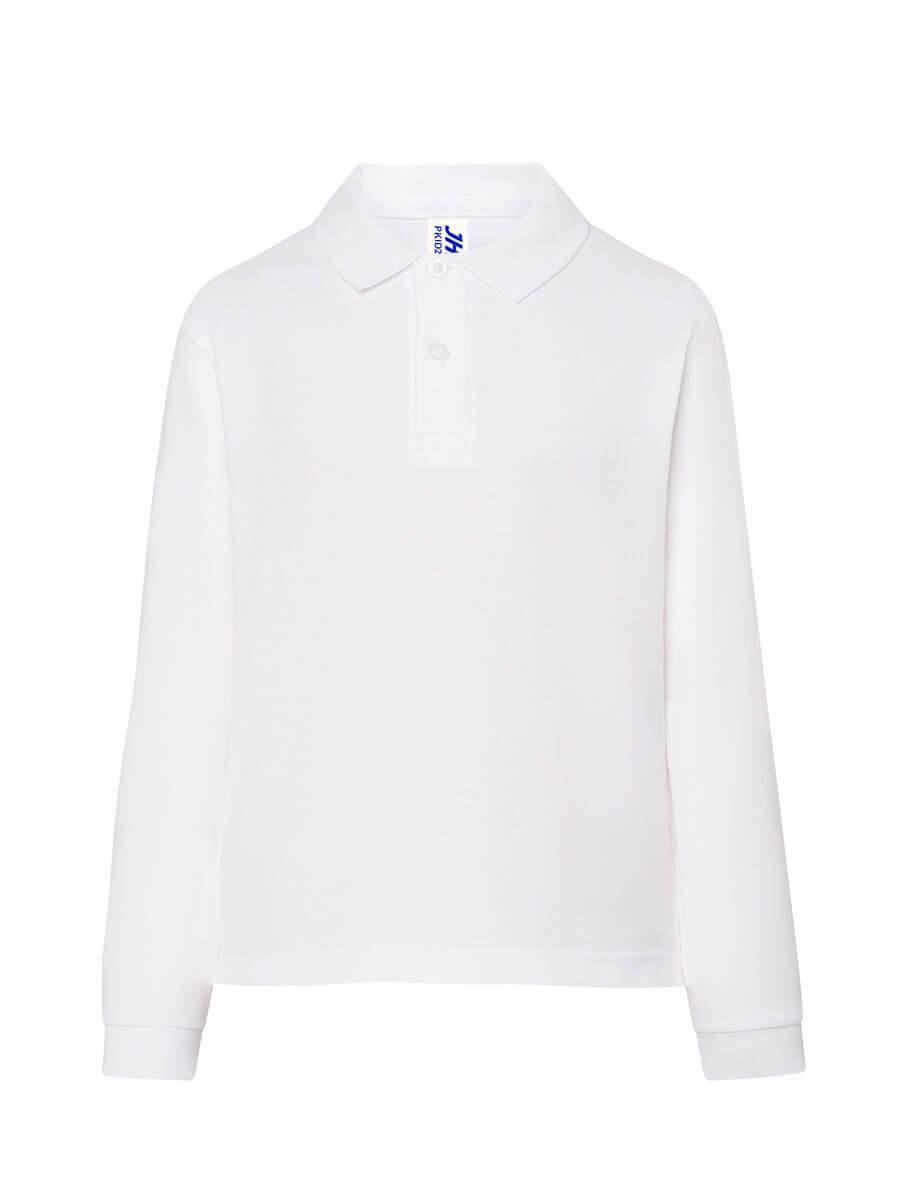 Polo Manica Lunga Bambino - Bianco [1]