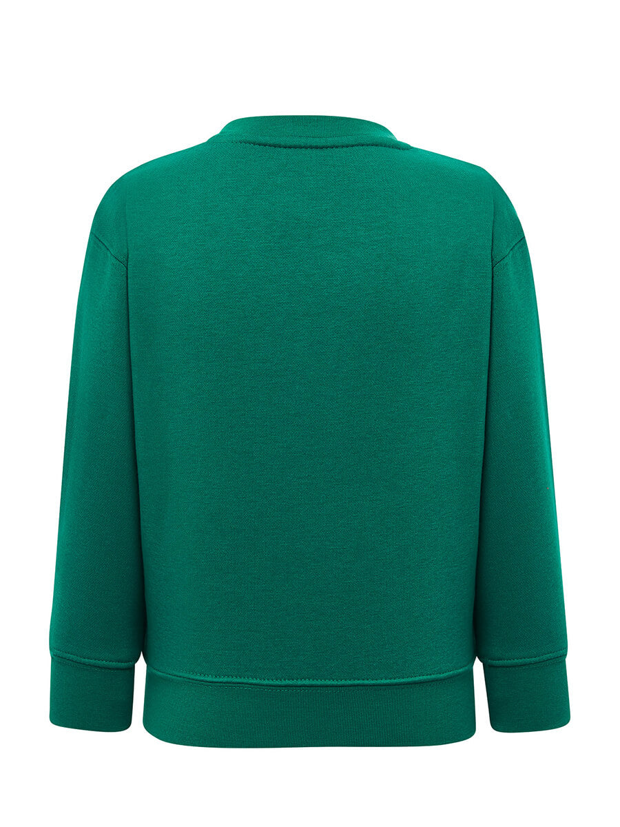 Felpa Bambino Girocollo Premium - Verde Kelly [3]