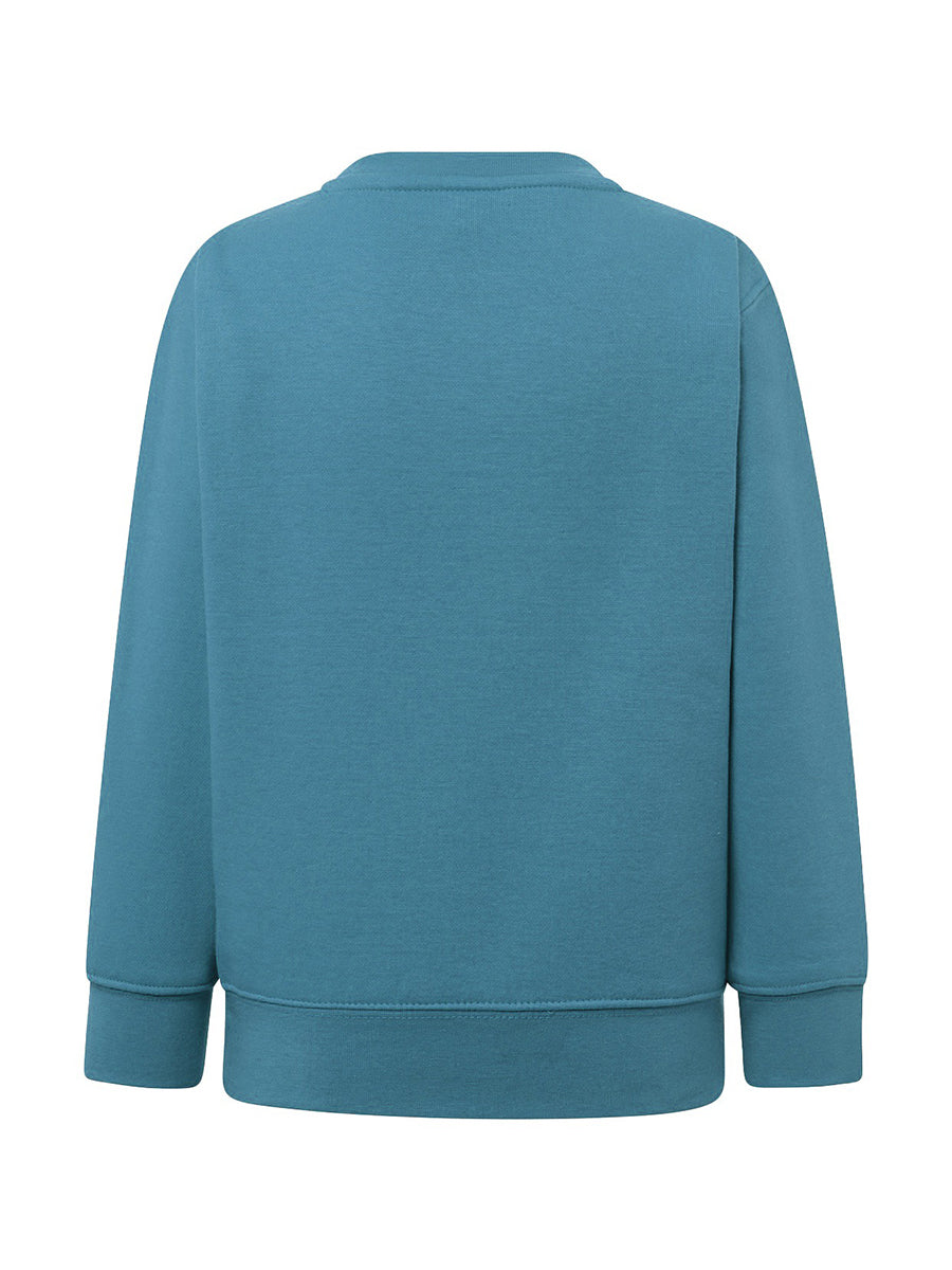 Felpa Bambino Girocollo Premium - Blu Petrolio [3]