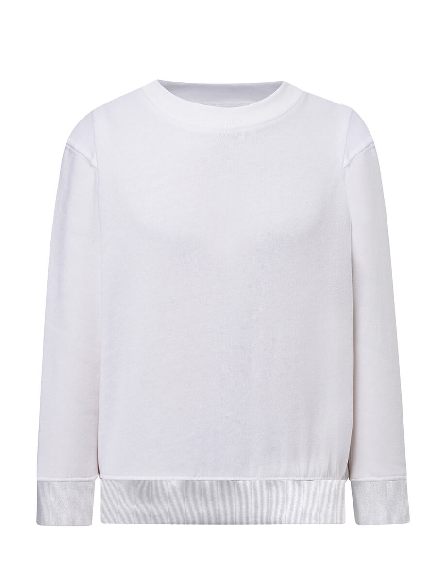 Felpa Bambino Girocollo Premium - Bianco [1]