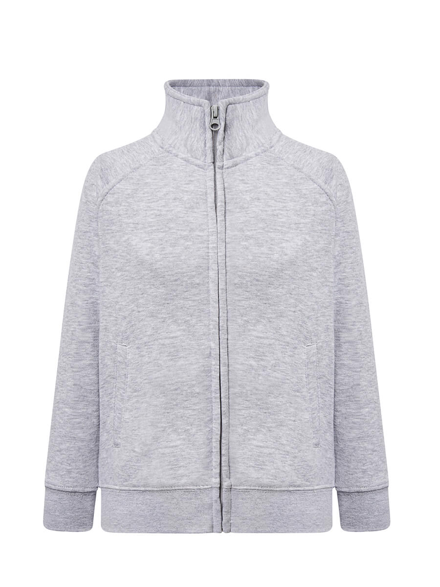 Felpa Full Zip Bambino Premium - Grigio Cenere [1]