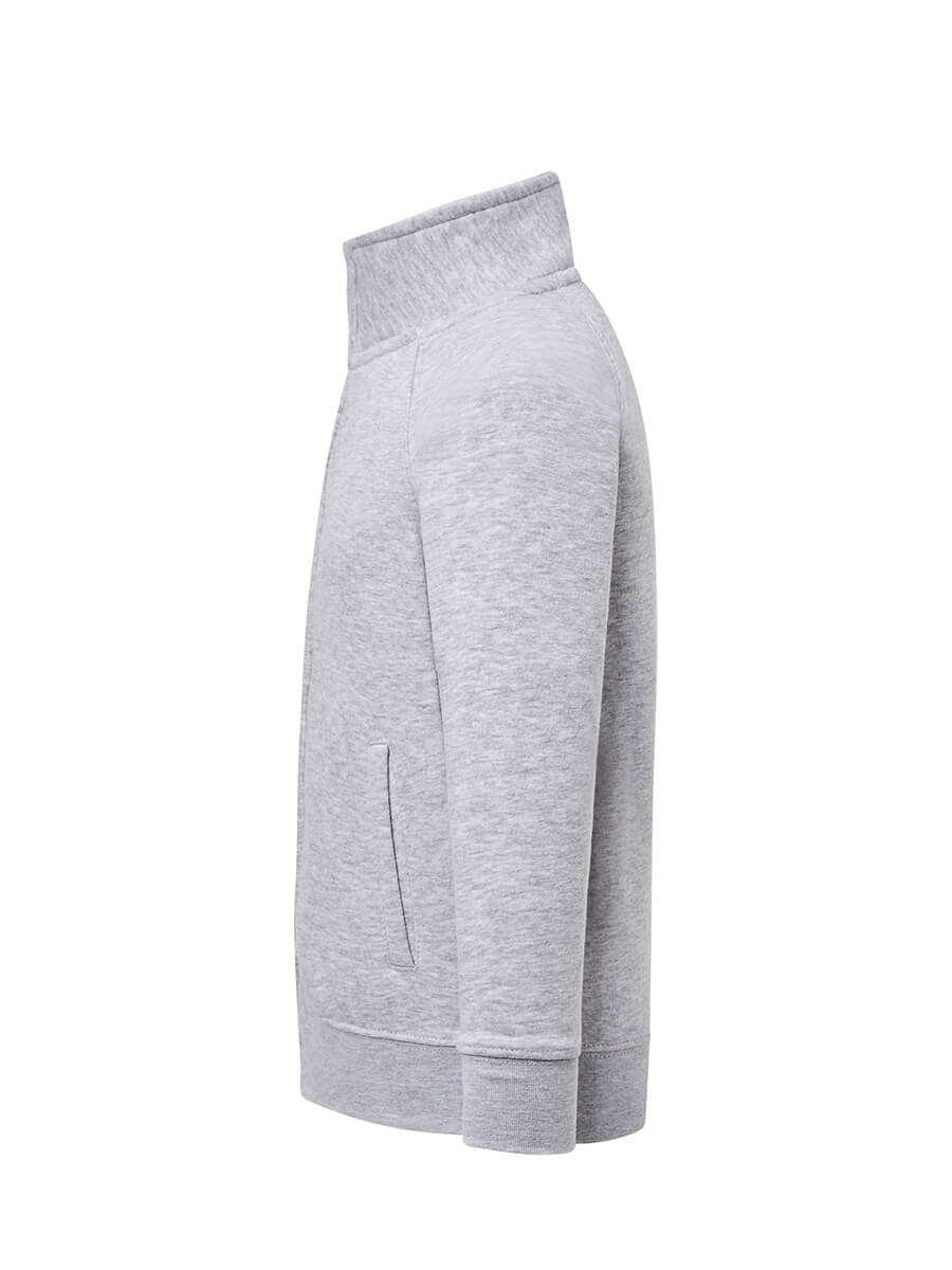 Felpa Full Zip Bambino Premium - Grigio Cenere [2]