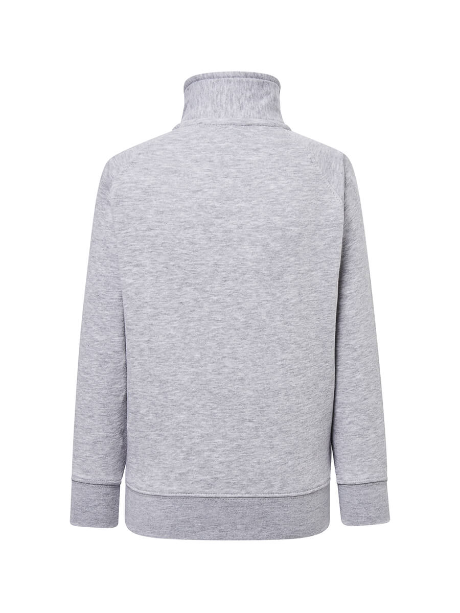 Felpa Full Zip Bambino Premium - Grigio Cenere [3]