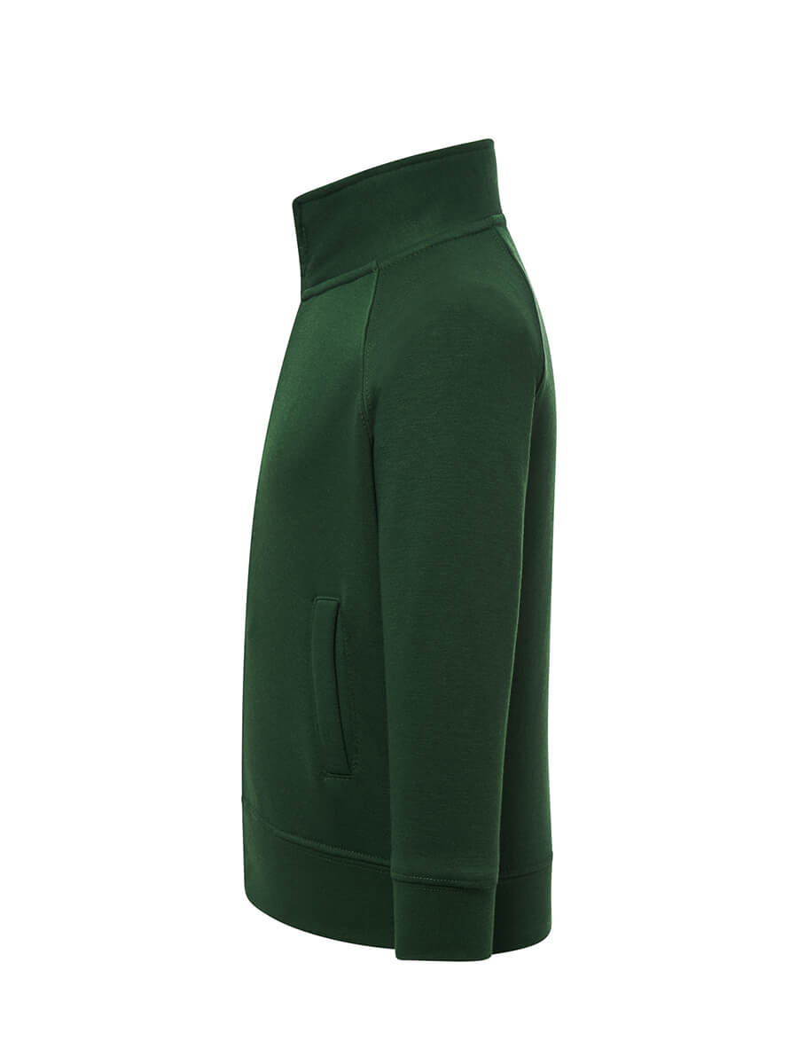 Felpa Full Zip Bambino Premium - Verde Bottiglia [2]