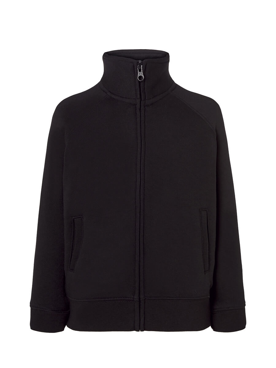 Felpa Full Zip Bambino Premium - Nero [1]