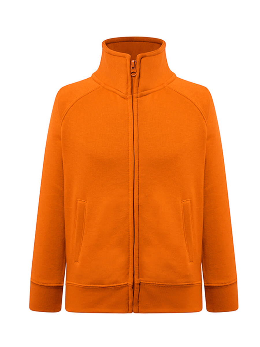 Felpa Full Zip Bambino Premium - Arancio [1]