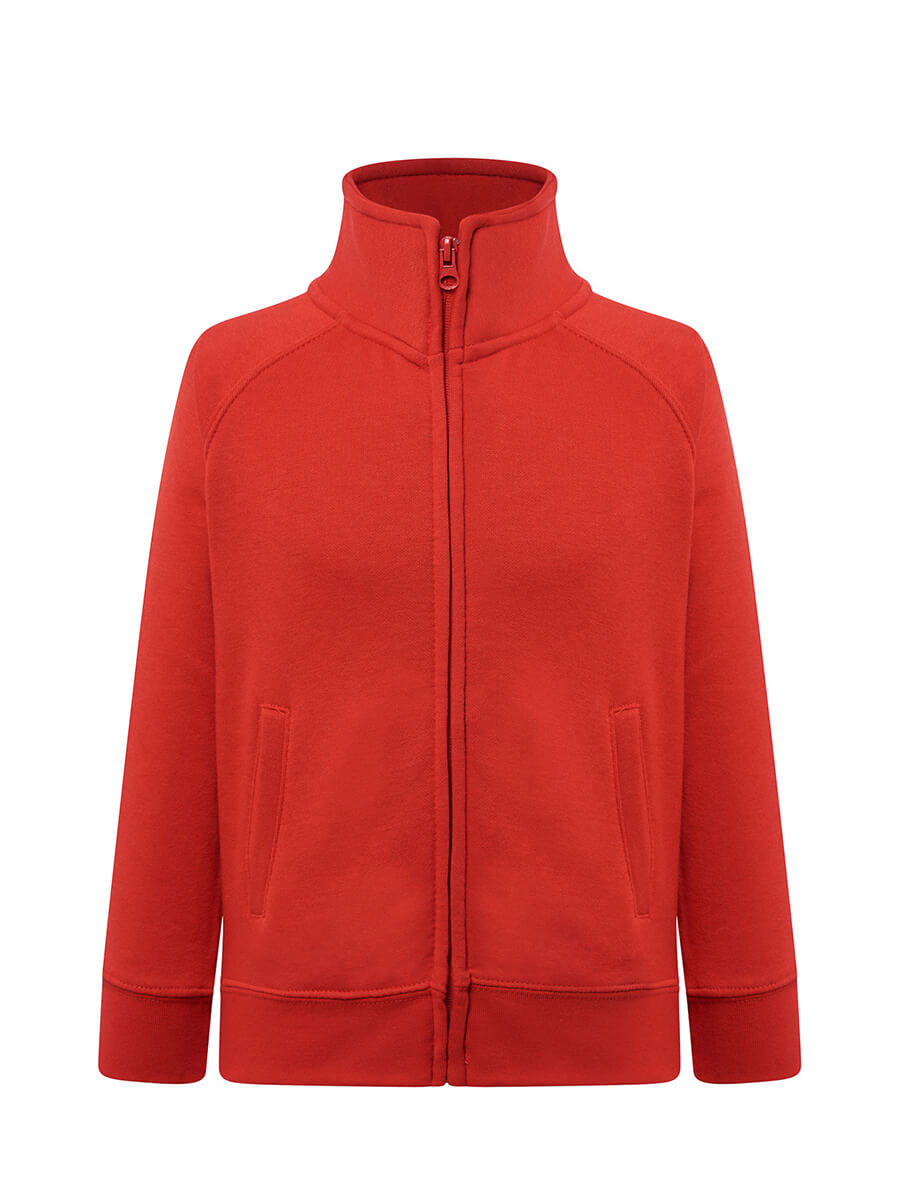 Felpa Full Zip Bambino Premium - Rosso [1]