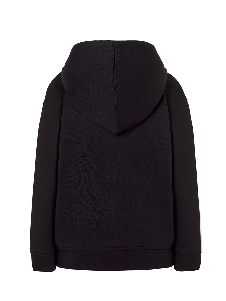 Felpa Full Zip e Cappuccio Bambino Premium - Nero [3]