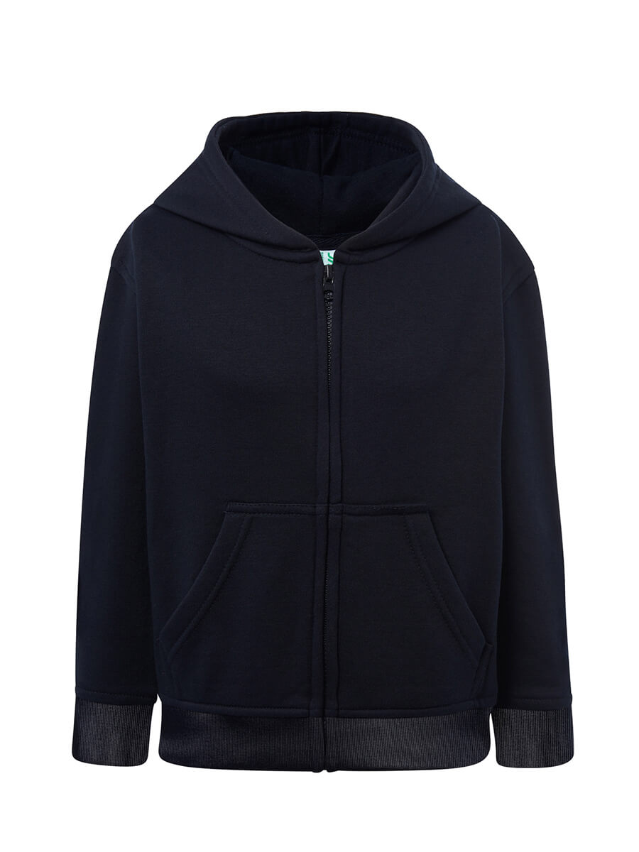 Felpa Full Zip e Cappuccio Bambino Premium - Blu Navy [1]
