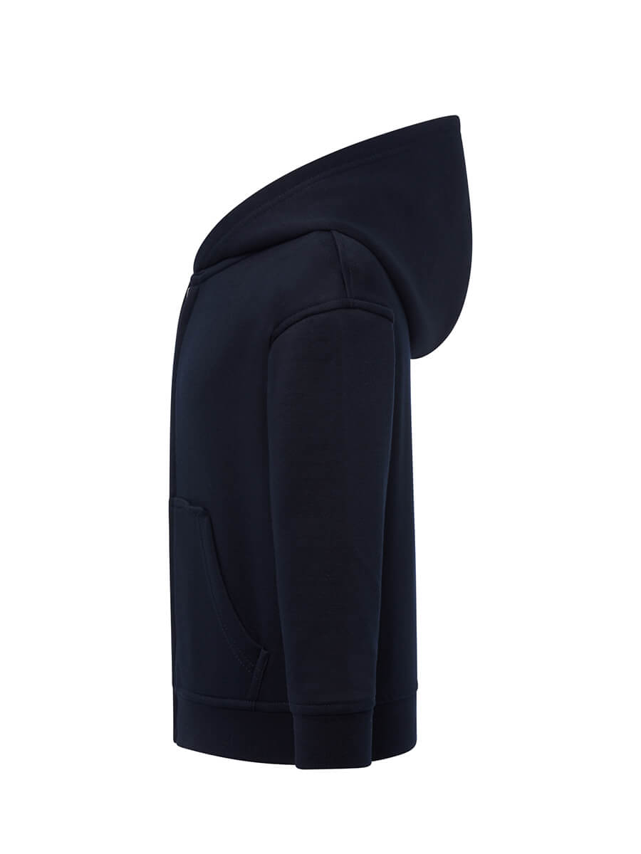 Felpa Full Zip e Cappuccio Bambino Premium - Blu Navy [2]