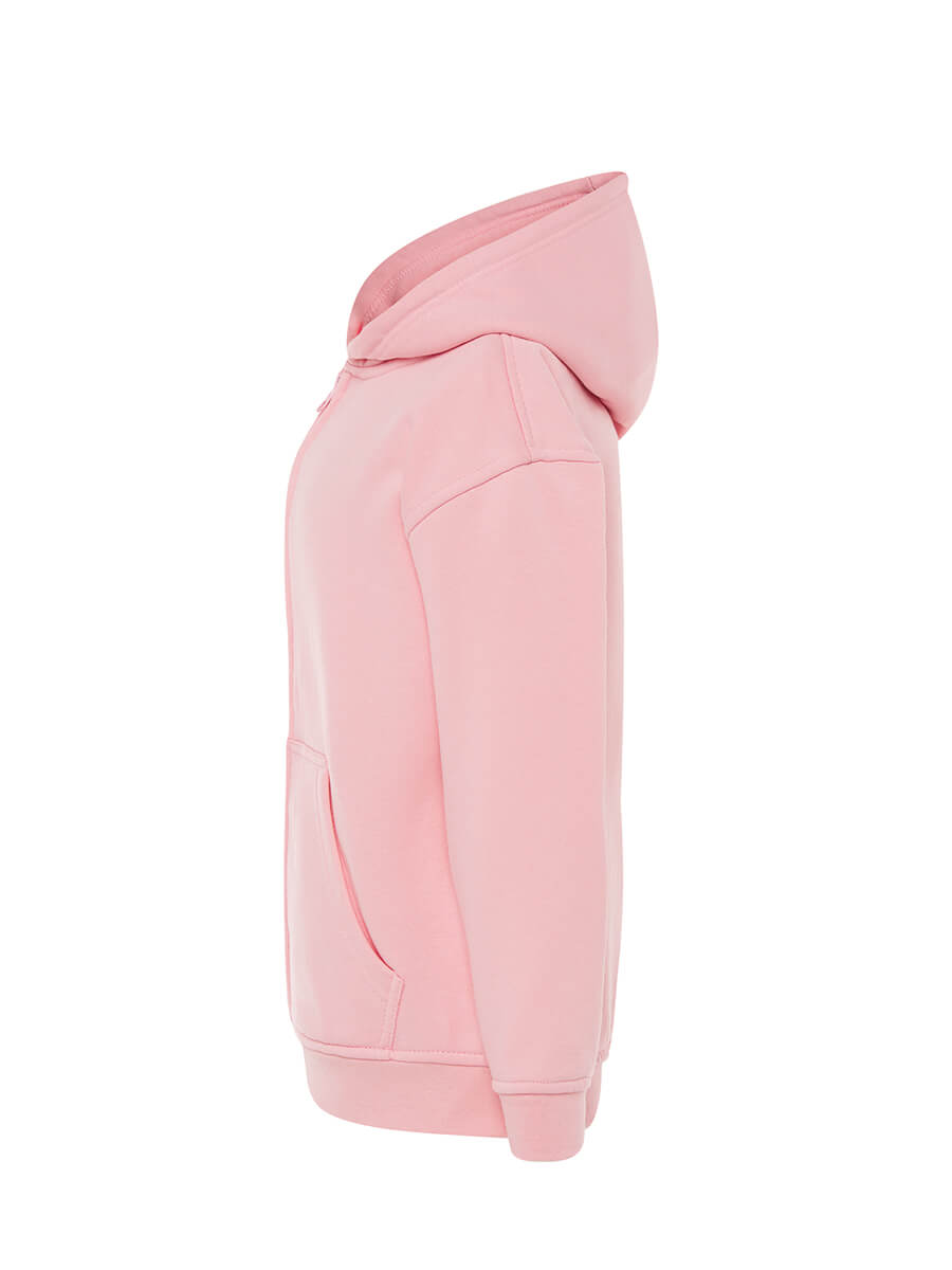 Felpa Full Zip e Cappuccio Bambino Premium - Rosa [2]