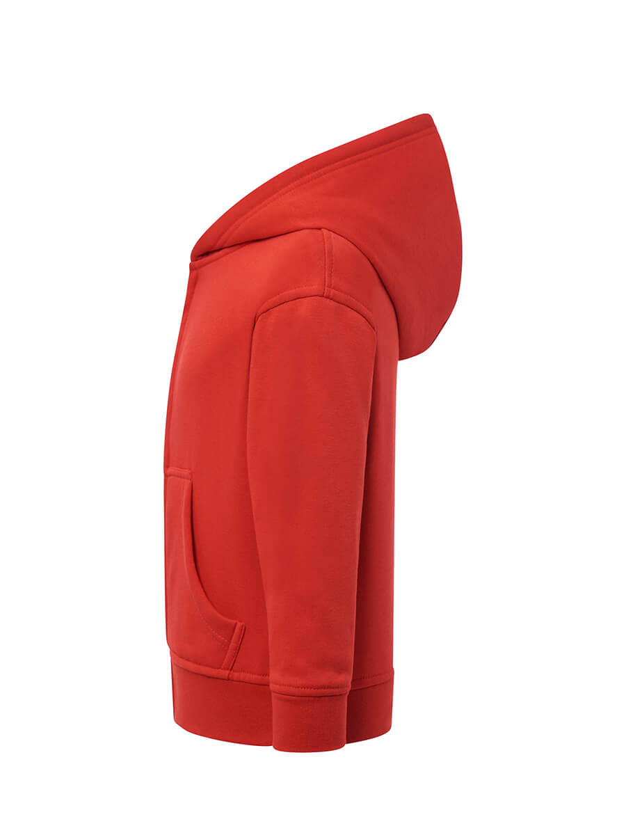 Felpa Full Zip e Cappuccio Bambino Premium - Rosso [2]